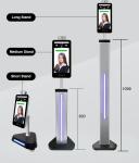 8inch LCD Face Reading Biometric Machine Temperature 512M DDR3 DC12V 2A
