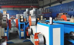 China Concrete Nail Making Machine Wires Flattening And Gluing Brad on sale