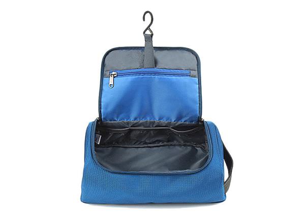 Quality Custom Travel Kit Hanging Toiletry Bag Polyester Waterproof Toiletry Bag With Hook For Men for sale