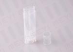 Transparent Oval Lip Balm Tubes , 4.5g Cute Mini Eco Tube Lip Balm Packaging