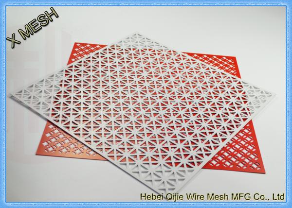 Quality Architectural Facades Honeycomb Perforated Sheet Metal Stainless Steel Material for sale