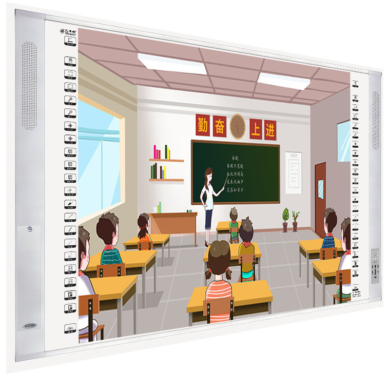 All In One Smart Interactive Whiteboard Multi Point Ultra Slim Frame For Classroom