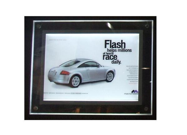 Quality 12V RGB Sparkle 10mm Acrylic LED Lightbox Display for sale