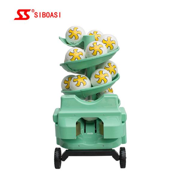 Quality Automatic Football Machine Force adjustment Self feeding system 102 KG for sale