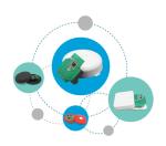 3.6V 2480MHz Bluetooth Beacon Tag With Temperature And Humidity Sensors