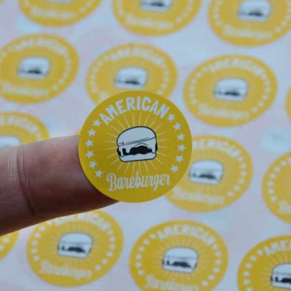 Quality Custom Laser Printing Adhesive Round Labels Support Customized Thickness for sale