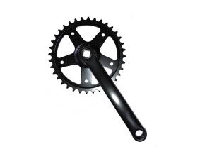 Single Speed Bicycle Spare Parts Bicycle Chainwheel And Crank Customized Teeth