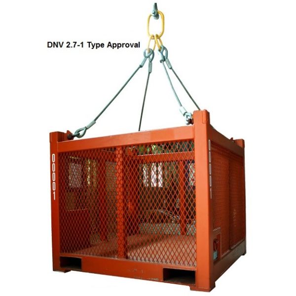 8 Tonne DNV 2.7-1 Wire Rope Sling Assembly , 4 Leg Wire Rope Sling