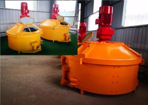 Metro Tunnel Segments Pan Type Concrete Mixer PMC330 With Three Blades Orange