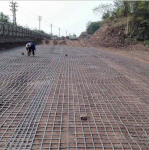 China Steel Plastic Geogrid for Road Surface Resistance Engineering Made in Length 50-100m on sale