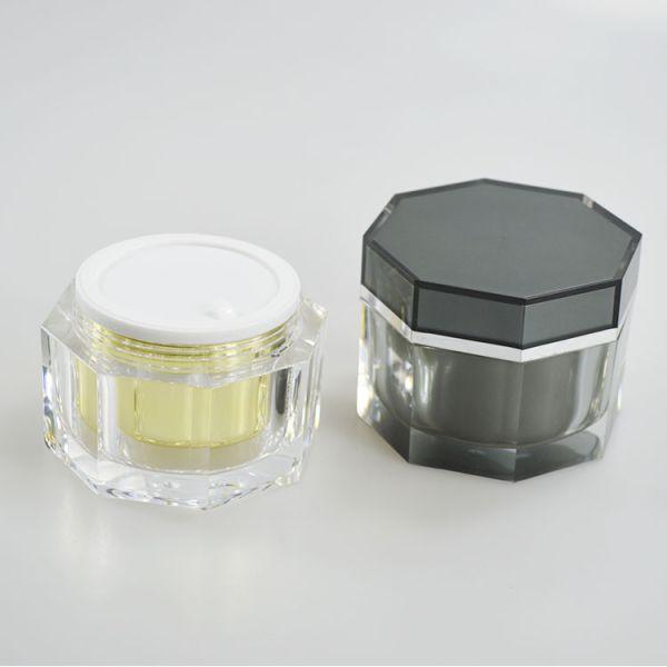 150 ML Capacity Acrylic Skin Care Container Irregular Shape Jar Plastic Container OEM/ODM