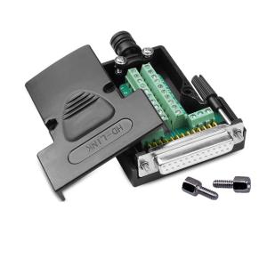 DB25 D Sub 25 Pin Connectors to Terminal Blocks Adapter with housing