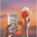 1000ML 34 OZ Disposable Hard PP 119mm Caliber Ln-mold Labeling Bubble Milk Tea