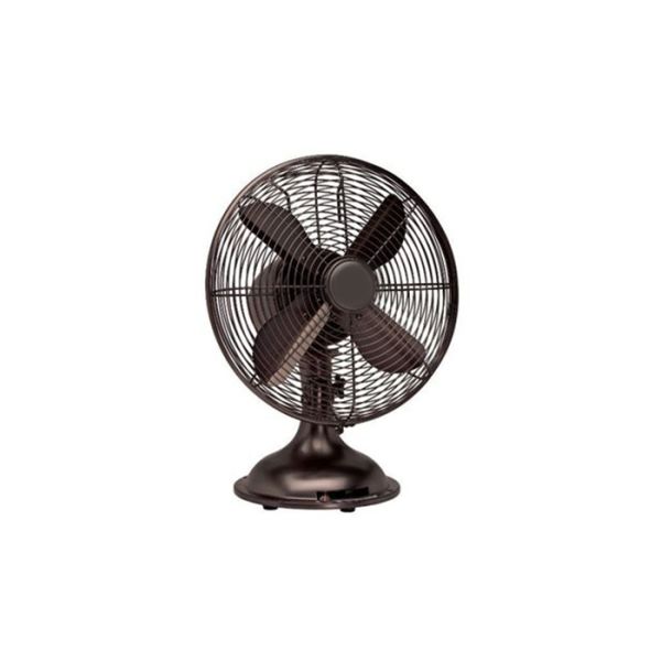12 Inch Antique Electric Desk Fan 3 Speed Staineless Steel Personal Circulating