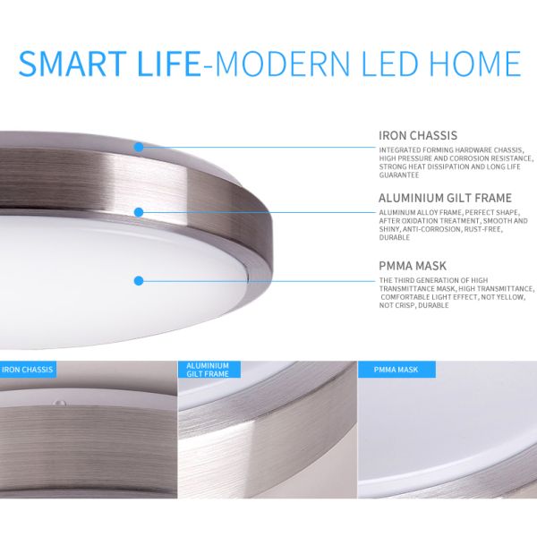 48W Modern Led Ceiling Light Round Flush Mount