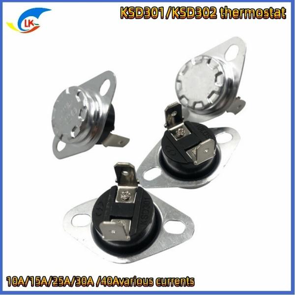 Quality Ksd301 Series Temperature Control Switch Copper Pin Normally Open 250V 10A/16A/30A for sale