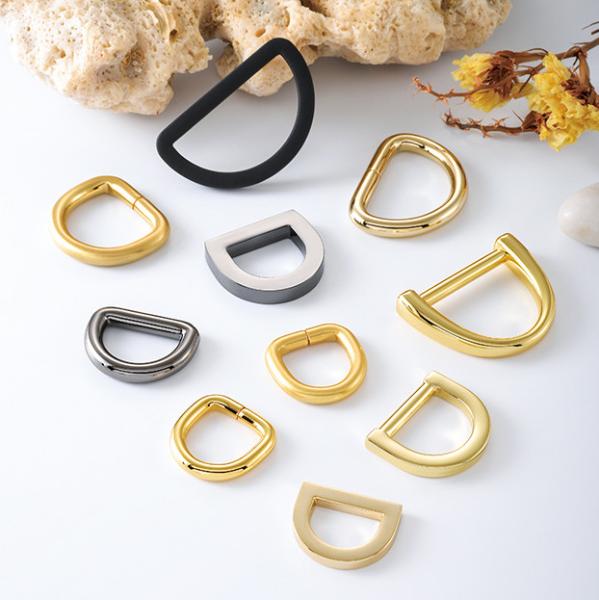 Quality User-Friendly Metal D Rings Bag Hardware for Handbags Custom Logo Color 15 16 20 25mm for sale