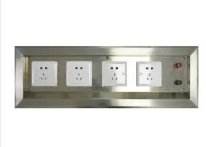 China Clean Room Power Socket Box Five Position Non Static Dust Proof on sale