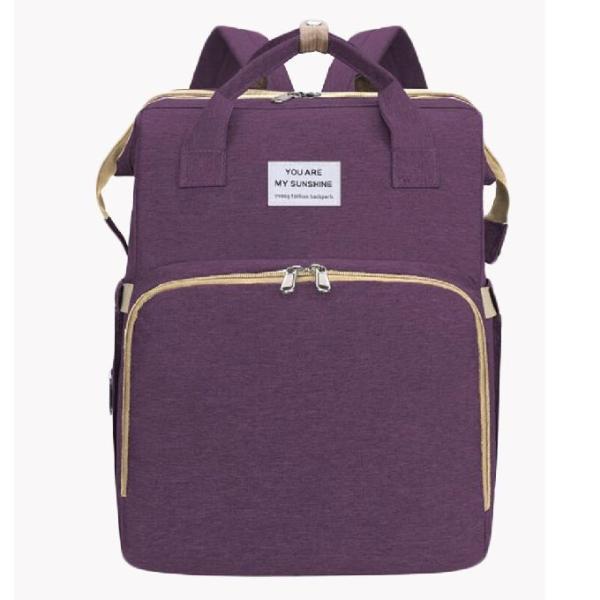 Quality Multiple Pockets Nylon Foldable Crib 20L Mummy Diaper Bag for sale