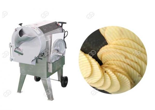 Quality Corrugated Cucumber And Potato Slicer Machine Crinkle Chips  Easy Change Blade Henan GELGOOG for sale