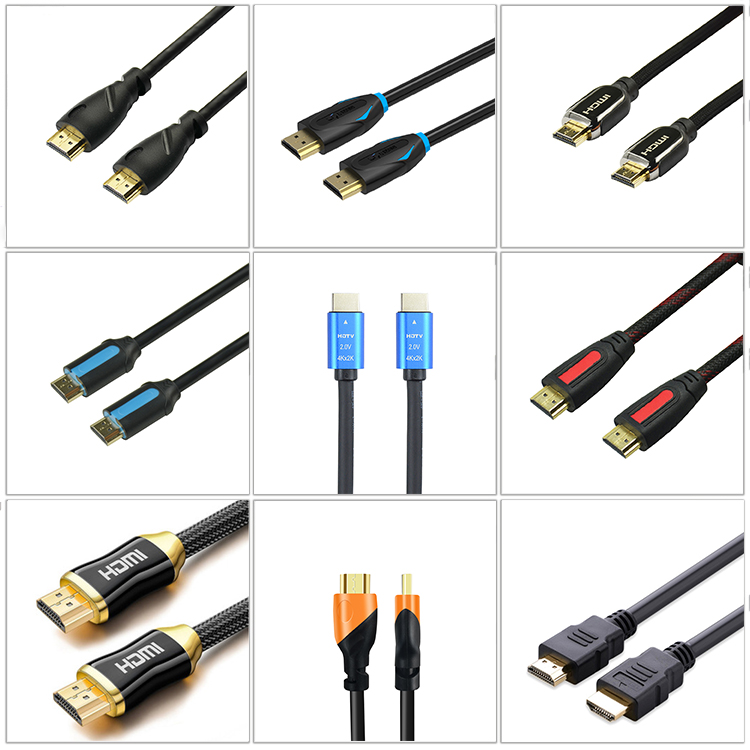 24k Gold Plated 1m 5m Audio HDMI Cable With CCS Conductor Non Shielded