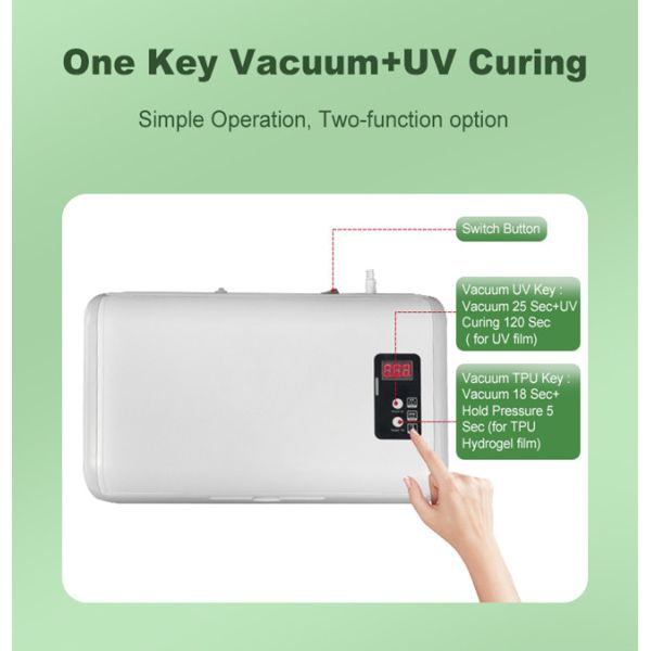 Film 395 NM Uv Light Screen Protector Uv Curing Cut Machine