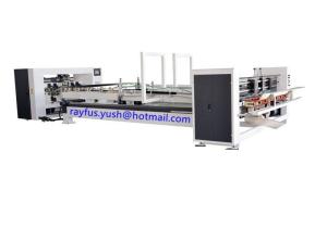 China Corrugated Carton Box Stitching Machine / Automatic Folder Gluer Counting Stacking on sale