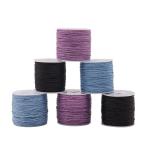 100% Cotton Roll Cord Waxed Thread Cord String Strap for Jewelry Making Plastic