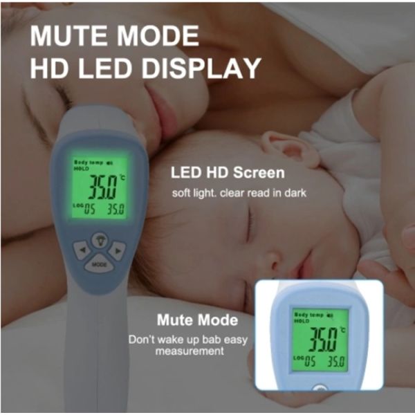 ABS Digital Infrared Forehead Thermometer , Non Contact Ear Forehead Thermometer