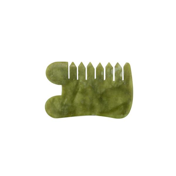 Quality Darken Green Jade Massaging Comb Scraping Gua Sha for sale