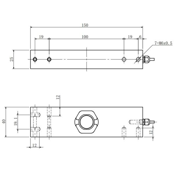 10-100kg High Precision Load Cell Stainless Steel Force Sensor 100kg