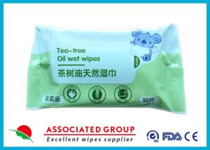 Tea - Tree Oil Natural Wet Wipes Easy Carrying With Two Years Warranty