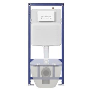 Full Frame Concealed Cistern with Push Button Flush Control and High Pressure Rating