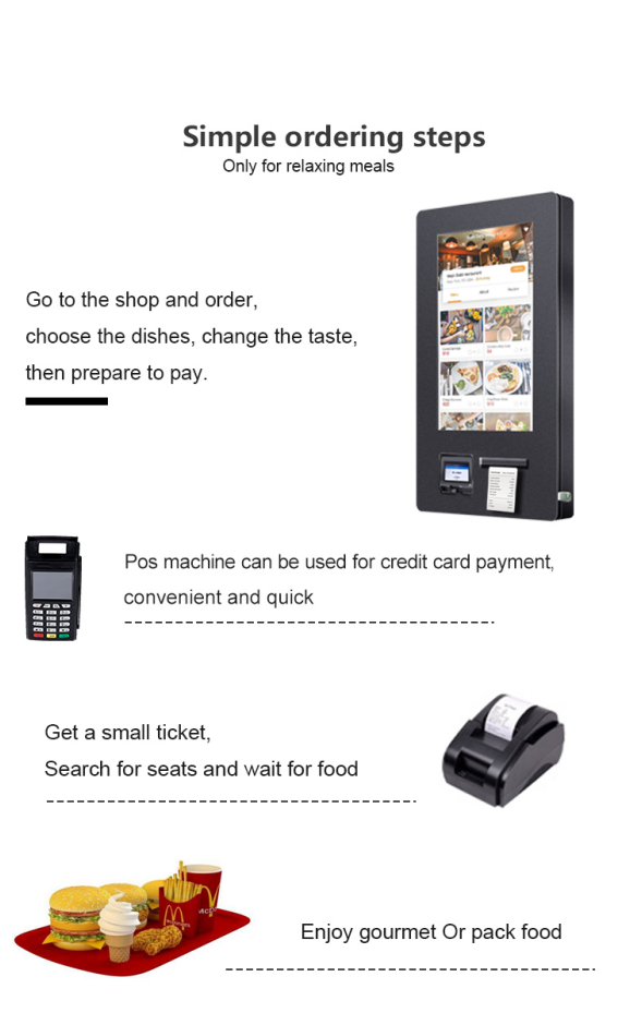 Wall Mount Outerdoor Self Service Kiosk Waterproof IP65