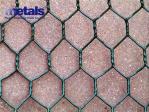 PVC Coated Chicken Hexagonal Wire Mesh Netting Green 1" Hole OEM