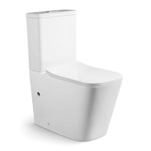 Buy cheap Two Piece Ceramic Wc Toilet Siphonic Rimless Floor Mounted product