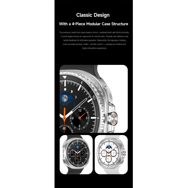 Classic Smart Watch 8 46mm 1.43inch AMOLED Screen Wireless Charging Sports Smartwatch For Men Women IP68 Waterproof