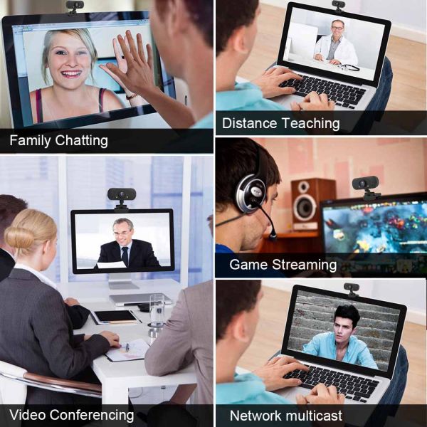 4.0 Megapixels USB 2.0 Driverless PC Desktop Webcam With Microphone