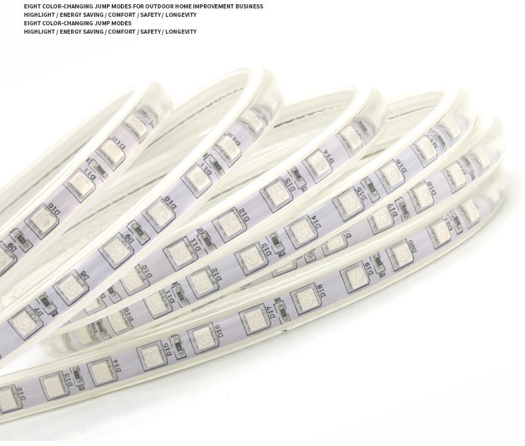 Smartphone APP Controlled Waterproof RGB LED Strip Lights 1- 412LM/m Light Output