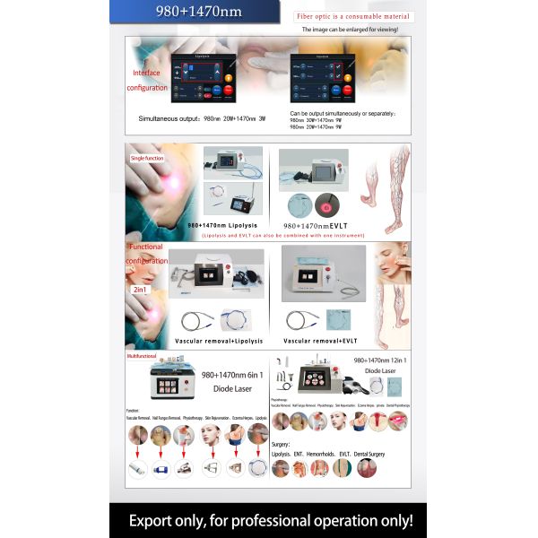 Diode Laser Vascular Removal Machine Endolift Varicose Vein Machine