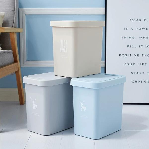 Quality Nordic PP Standing Pressing Style Waste Material Dustbin for sale