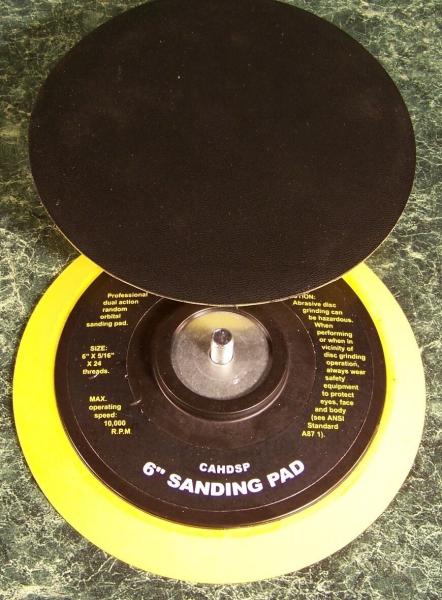 Quality 6" DUAL ACTION DA STICK ON SANDING PADS for sale