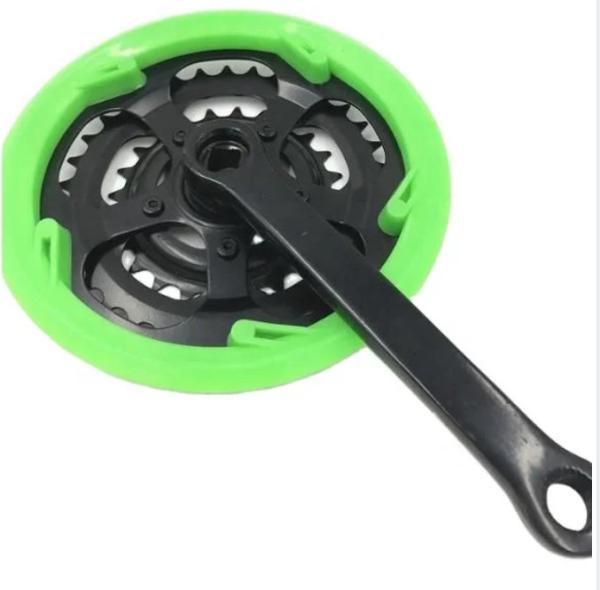 Quality Green  Mountain Bicycle Chainwheel Crank 3 Speed Crank Set  24 34 42 T 165MM for sale