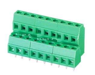 pcb terminal blocks, terminal block screw type, 128A-3.5 3.81 green 128A 128 3.5