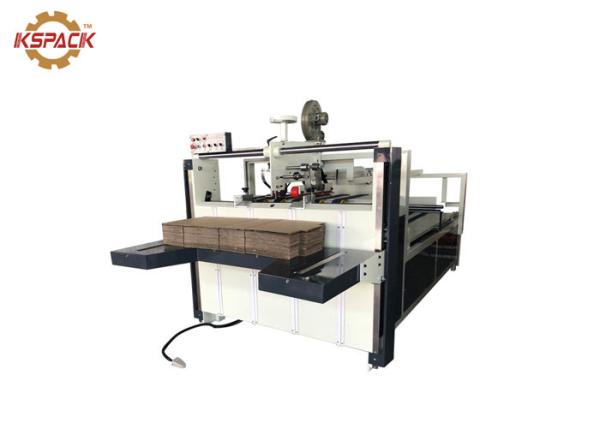 Quality 2600mm Type Semi Automatic Carton Folding And Gluing Machine Speed 60m/Min for sale