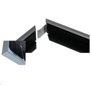 Buy cheap Black Anodized Aluminum Solar Panel Frame With With Cutting / Punching product