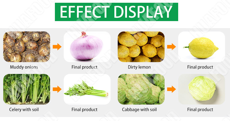 High Speed Potato Processing Machine Food Washer Dryer Machine