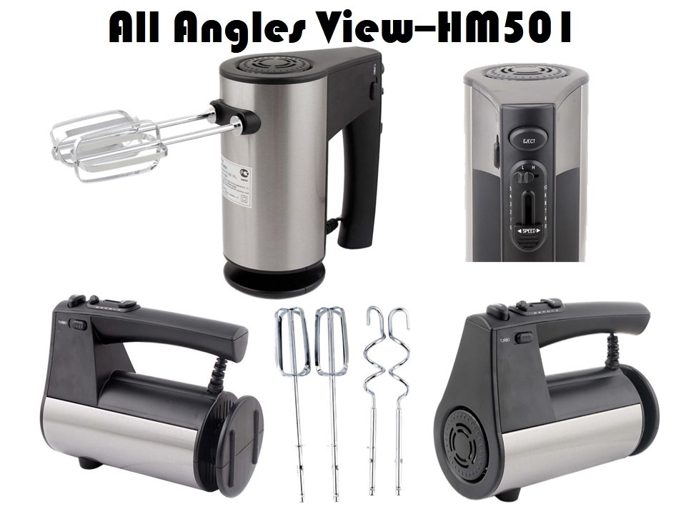 10 Speeds Stainless Steel HM501 Hand Mixer