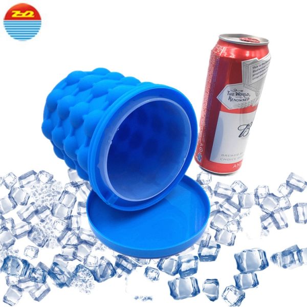 Safe To Clean Silicone Ice Cube Trays , Chocolate Silicone Ice Block Moulds