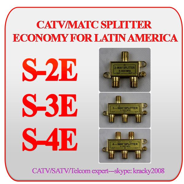 Quality CATV/MATV 4-way splitter economy version for latin america for sale
